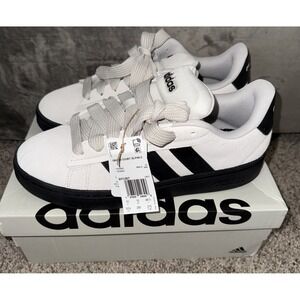 Adidas US 10.5‎ Men's Gray/Black Suede Comfort Retro Grand Court Alpha IH1287